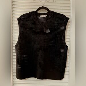 Abercrombie & Fitch - mesh sleeveless sweater/top